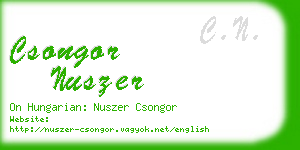 csongor nuszer business card